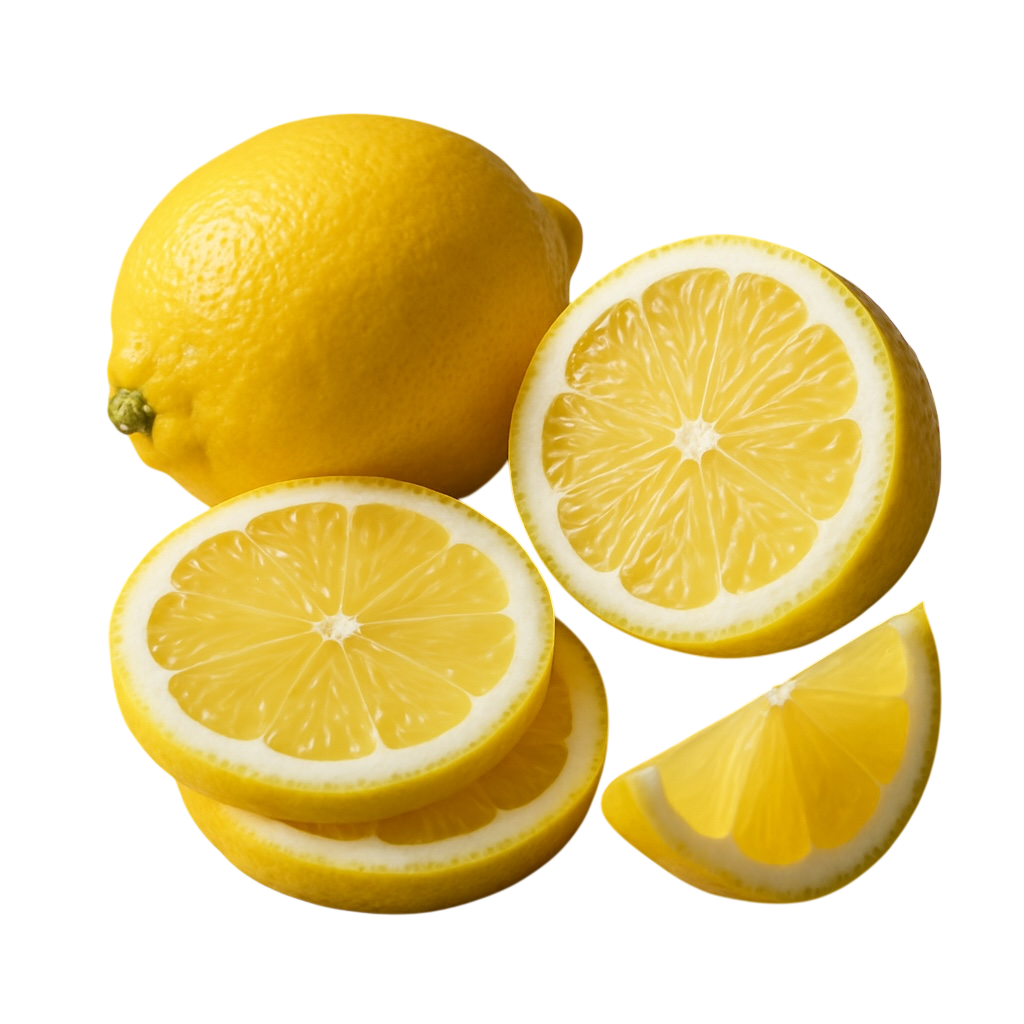 Sliced lemons